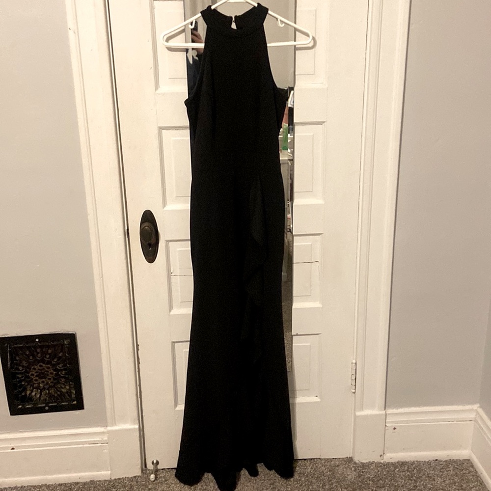 Black form fitting dress